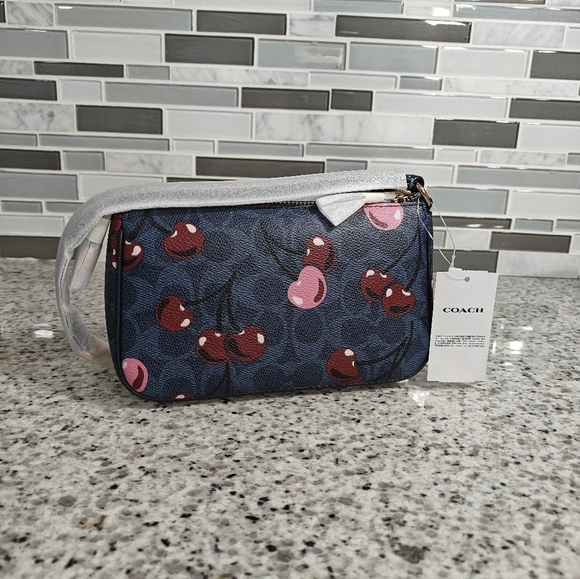 Coach Nolita 19 In Signature Canvas With Cherry Print - Picture 6 of 7